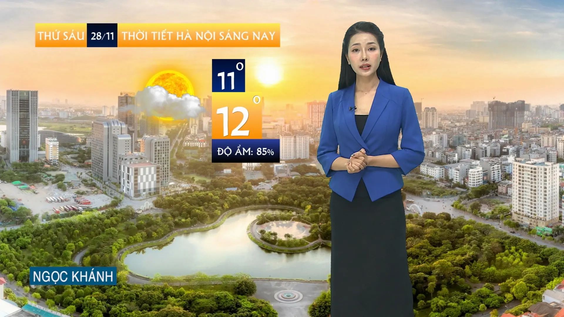 Dự báo thời tiết sáng | 28/11/2025